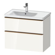 Duravit Meuble sous-lavabo D-Neo 78,4x45,2cm, 1 porte, gauche, blanc brillant