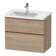 Duravit Meuble sous lavabo D-Neo 78,4x45,2cm, 1 porte, gauche, blanc marbré-1
