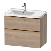 Duravit Meuble sous lavabo D-Neo 78,4x45,2cm, 1 porte, gauche, blanc marbré