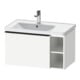 Duravit Meuble sous-lavabo D-Neo 78,4x45,2cm, 1 tiroir, B gauche, noir/blanc ma-1