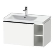 Duravit Meuble sous-lavabo D-Neo 78,4x45,2cm, 1 tiroir, B gauche, noir/blanc ma