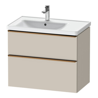 Duravit Meuble sous-lavabo D-Neo 78,4x45,2cm, 1 tiroir, L, taupe mat