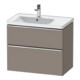 Duravit Meuble sous lavabo D-Neo 78,4x45,2cm, 1 tiroir, robinet gauche, ch/Bas ma-1