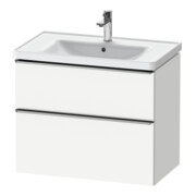 Duravit Meuble sous lavabo D-Neo 78,4x45,2cm, blanc brillant, 1 porte, 1 tiroir-1