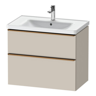 Duravit Meuble sous-lavabo D-Neo 78,4x45,2cm, blanc mat, 1 porte, 1 tiroir