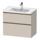 Duravit Meuble sous-lavabo D-Neo 78,4x45,2cm, blanc mat, 1 porte, 1 tiroir-1