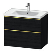 Duravit Meuble sous lavabo D-Neo 78,4x45,2cm, gris perle/œuf, 1 porte, 1 tiroir