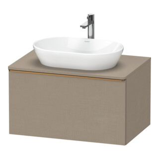 Duravit Meuble sous-lavabo D-Neo 80x55 cm, b chêne/lin, 1 tiroir, 1 tablette, suspendu