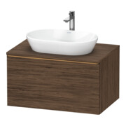 Duravit Meuble sous-lavabo D-Neo 80x55 cm, b chêne/nu, 1 tiroir, 1 plateau, suspendu