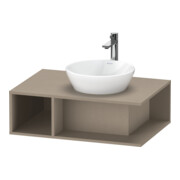 Duravit Meuble sous lavabo D-Neo 80x55 cm, blanc, 1 tiroir, 1 tablette, suspendu