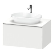 Duravit Meuble sous-lavabo D-Neo 80x55 cm, blanc brillant, 1 porte, 1 tiroir, suspendu