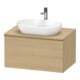 Duravit Meuble sous lavabo D-Neo 80x55 cm, blanc brillant, 1 tiroir, 1 plan, suspendu-1