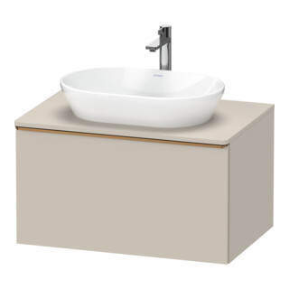 Duravit Meuble sous-lavabo D-Neo 80x55 cm, blanc brillant, 1 tiroir, 1 porte, suspendu