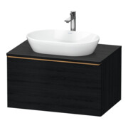 Duravit Meuble sous-lavabo D-Neo 80x55 cm, blanc brillant, 1 tiroir, 1 tablette, suspendu