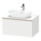 Duravit Meuble sous-lavabo D-Neo 80x55 cm, blanc/gris, 1 tiroir, 1 porte, suspendu-1