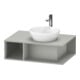 Duravit Meuble sous-lavabo D-Neo 80x55 cm, blanc mat, 1 tiroir, 1 console, suspendu-1