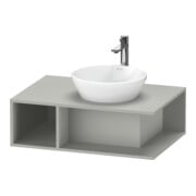 Duravit Meuble sous-lavabo D-Neo 80x55 cm, blanc mat, 1 tiroir, 1 console, suspendu-1