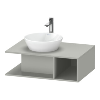 Duravit Meuble sous-lavabo D-Neo 80x55 cm, blanc mat, 1 tiroir, 1 console, suspendu