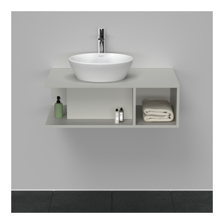 Duravit Meuble sous-lavabo D-Neo 80x55 cm, blanc mat, 1 tiroir, 1 console, suspendu