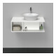 Duravit Meuble sous-lavabo D-Neo 80x55 cm, blanc mat, 1 tiroir, 1 tablette, suspendu-3
