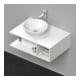 Duravit Meuble sous-lavabo D-Neo 80x55 cm, blanc mat, 1 tiroir, 1 tablette, suspendu-3