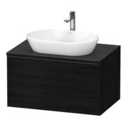 Duravit Meuble sous lavabo D-Neo 80x55 cm, blanc/oeuf, 1 tiroir, 1 porte, suspendu