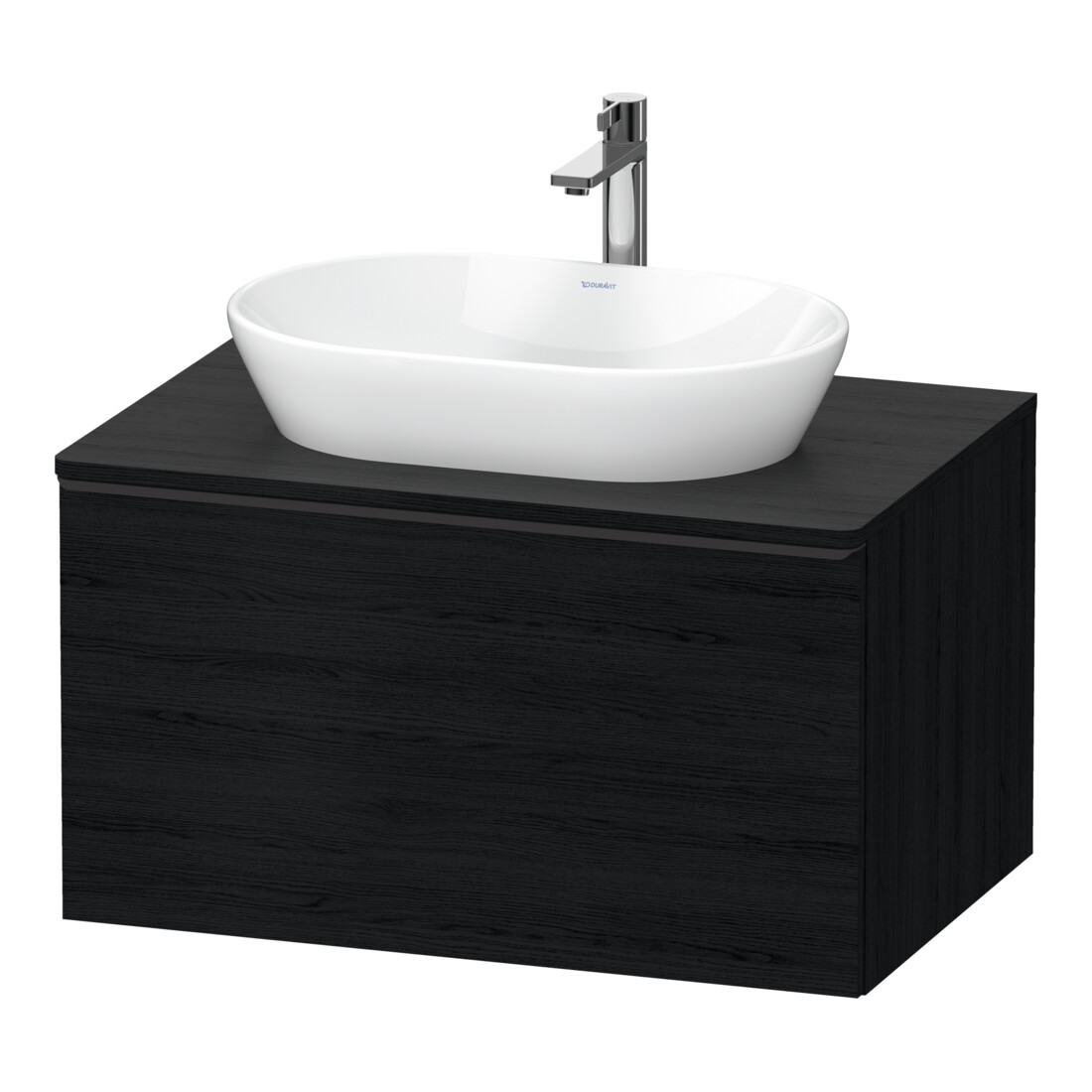 Duravit Meuble sous lavabo D-Neo 80x55 cm, blanc/oeuf, 1 tiroir, 1 porte, suspendu