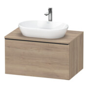 Duravit Meuble sous-lavabo D-Neo 80x55 cm, blanc/oeuf mat, 1 tiroir, 1 porte, suspendu-1