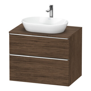 Duravit Meuble sous lavabo D-Neo 80x55 cm, ch/nb d, 2 tiroirs, 1 porte, 1 plan