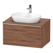 Duravit Meuble sous-lavabo D-Neo 80x55 cm, ch/nb N, 1 tiroir, 1 porte, suspendu