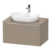 Duravit Meuble sous-lavabo D-Neo 80x55 cm, chêne/lin, 1 tiroir, 1 porte, suspendu
