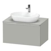Duravit Meuble sous-lavabo D-Neo 80x55 cm, chrome/mat, 1 tiroir, 1 porte, suspendu