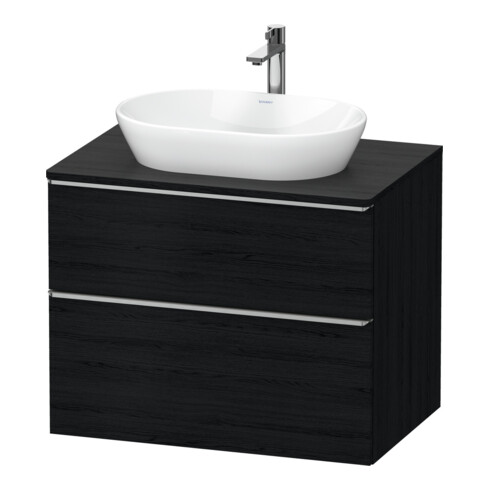 Duravit Meuble sous lavabo D-Neo 80x55 cm, ES blanc/ivoire, 2 tiroirs, 1 porte, 1 plan