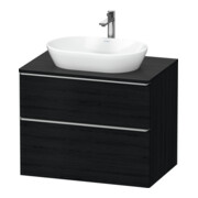 Duravit Meuble sous lavabo D-Neo 80x55 cm, ES blanc/ivoire, 2 tiroirs, 1 porte, 1 plan