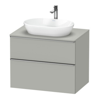 Duravit Meuble sous-lavabo D-Neo 80x55 cm, ES chêne/gris, 2 tiroirs, 1 porte, 1 plan