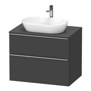 Duravit Meuble sous lavabo D-Neo 80x55 cm, ES chêne/gris m, 2 tiroirs, 1 porte, 1 plan