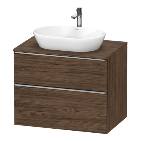 Duravit Meuble sous-lavabo D-Neo 80x55 cm, ES chêne naturel, 2 tiroirs, 1 porte, 1 plan