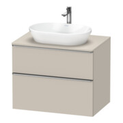 Duravit Meuble sous lavabo D-Neo 80x55 cm, ES geb/Ta m, 2 tiroirs, 1 porte, 1 plan