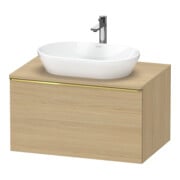 Duravit Meuble sous-lavabo D-Neo 80x55 cm, g pol/Ei N, 1 tiroir, 1 porte, suspendu-1