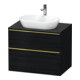 Duravit Meuble sous-lavabo D-Neo 80x55 cm, g pol/Ei s, 2 SBK, 1 A, 1 Pl-1