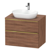 Duravit Meuble sous lavabo D-Neo 80x55 cm, g pol/Nu N, 2 tiroirs, 1 porte, 1 plan-1