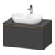 Duravit Meuble sous lavabo D-Neo 80x55 cm, gris, 1 tiroir, 1 porte, suspendu-1