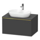 Duravit Meuble sous lavabo D-Neo 80x55 cm, gris mat, 1 tiroir, 1 porte, suspendu-1