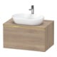 Duravit Meuble sous-lavabo D-Neo 80x55 cm, gris perle/éclat mat, 1 tiroir, 1 tablette, suspendu-1