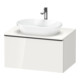 Duravit Meuble sous-lavabo D-Neo 80x55 cm, noir/blanc, 1 tiroir, 1 porte, suspendu-1