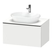 Duravit Meuble sous lavabo D-Neo 80x55 cm, noir/blanc mat, 1 tiroir, 1 porte, suspendu-1