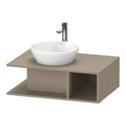 Duravit Meuble sous lavabo D-Neo 80x55cm, lisse, 1 tiroir, 1 tablette, suspendu