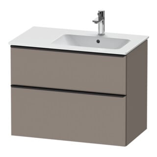 Duravit Meuble sous lavabo D-Neo 81x46,2 cm, 1 porte, B D, noir/Bas ma