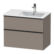 Duravit Meuble sous lavabo D-Neo 81x46,2 cm, 1 porte, B D, noir/Bas ma