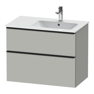 Duravit Meuble sous-lavabo D-Neo 81x46,2 cm, 1 porte, B D, noir/gris mat